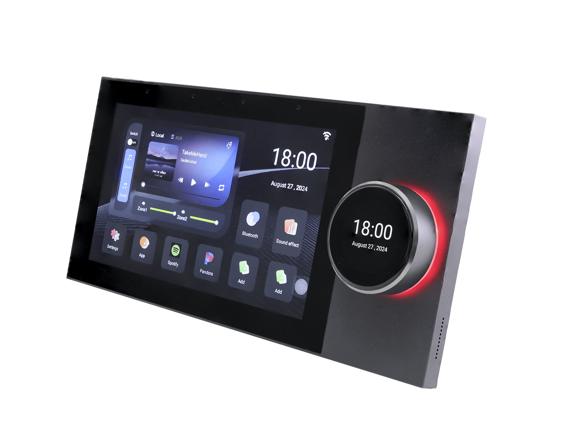B7-825AD-3 أمبليفير جداري ذكي 7 إنش – أندرويد + Tuya – zone 8×25 w | Tech Gate - الصورة 1